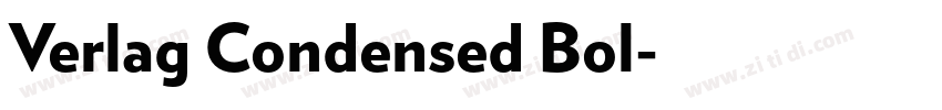 Verlag Condensed Bol字体转换
